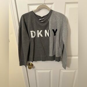 DKNY Heather Gray Knit Top